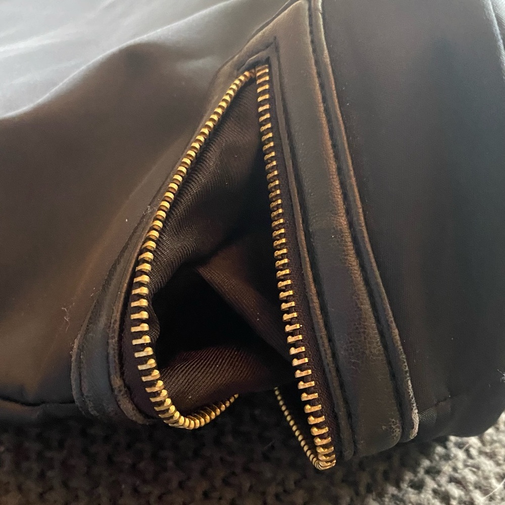 3 for $15 Black Tote Bag with Zipper Accents - Picture 13 of 13